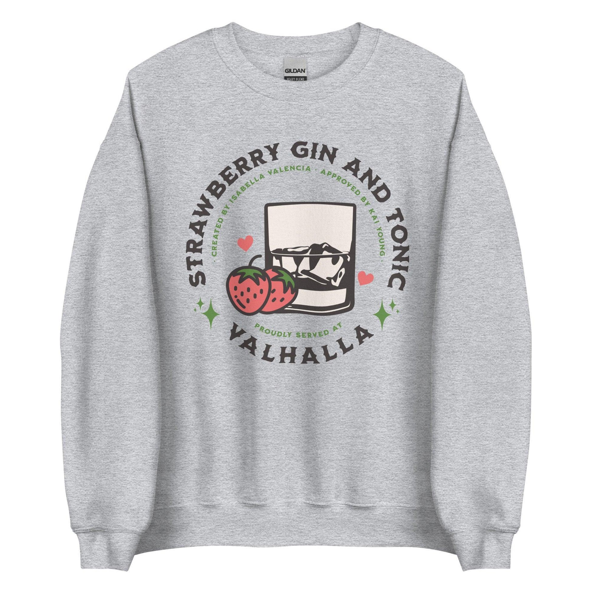 Strawberry Gin and Tonic Isabella and Kai Sweatshirt - The Bean Workshop - ana huang, kings of sin, sweatshirt