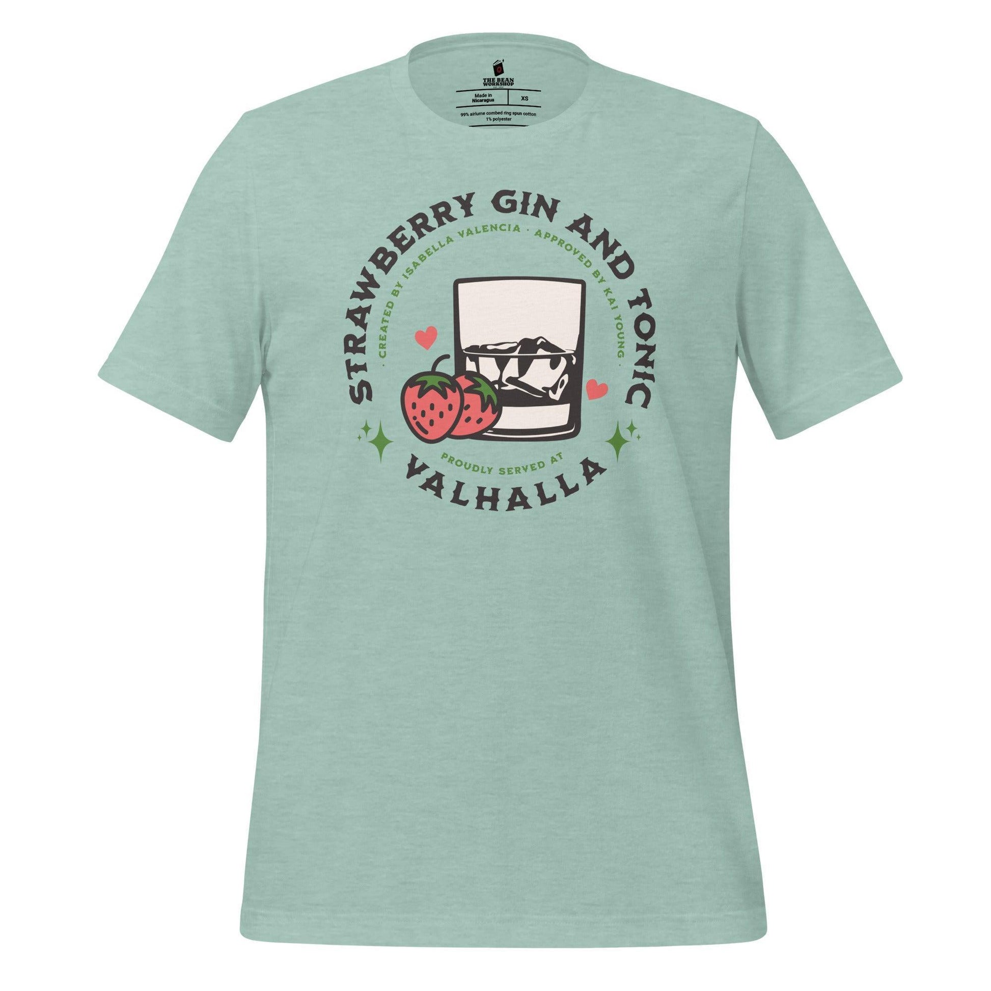 Strawberry Gin and Tonic Isabella and Kai T-Shirt - The Bean Workshop - ana huang, kings of sin, t-shirt