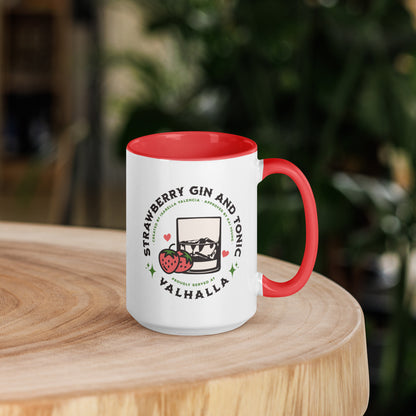 Strawberry Gin and Tonic Mug - The Bean Workshop - Ana Huang, bookish accessories, ceramic mug, coffee mug, Isabella and Kai, Kings of Sin, mug, Strawberry Gin and Tonic
