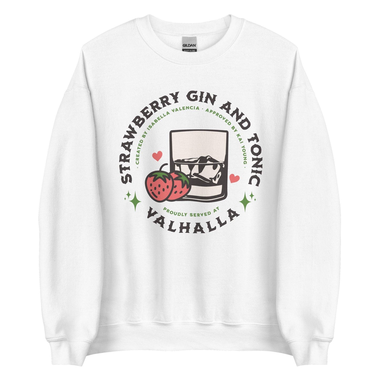 Strawberry Gin and Tonic Sweatshirt - Isabella and Kai Sweater - The Bean Workshop - ana huang, kings of sin, sweatshirt