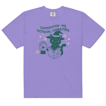 Summoning My Fictional Characters Tee Shirt - The Bean Workshop - book lovers, box tee, halloween