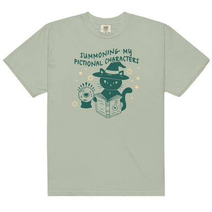 Summoning My Fictional Characters Tee Shirt - The Bean Workshop - book lovers, box tee, halloween