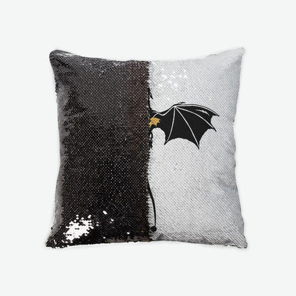 Tairn and Andarna Dragon Scale Sequin Reversible Pillow Case - The Bean Workshop - fourth wing, pillow case, pillows, rebecca yarros