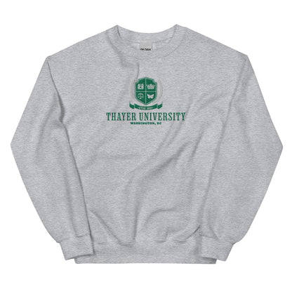 Thayer University Embroidered Sweatshirt - The Bean Workshop - ana huang, embroidered, sweatshirt, twisted