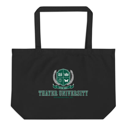 Thayer University Large Organic Cotton Twill Tote Bag - The Bean Workshop - Ana Huang, Organic Cotton Twill tote bag, Thayer University, tote, tote bag, Twisted, Twisted ladies