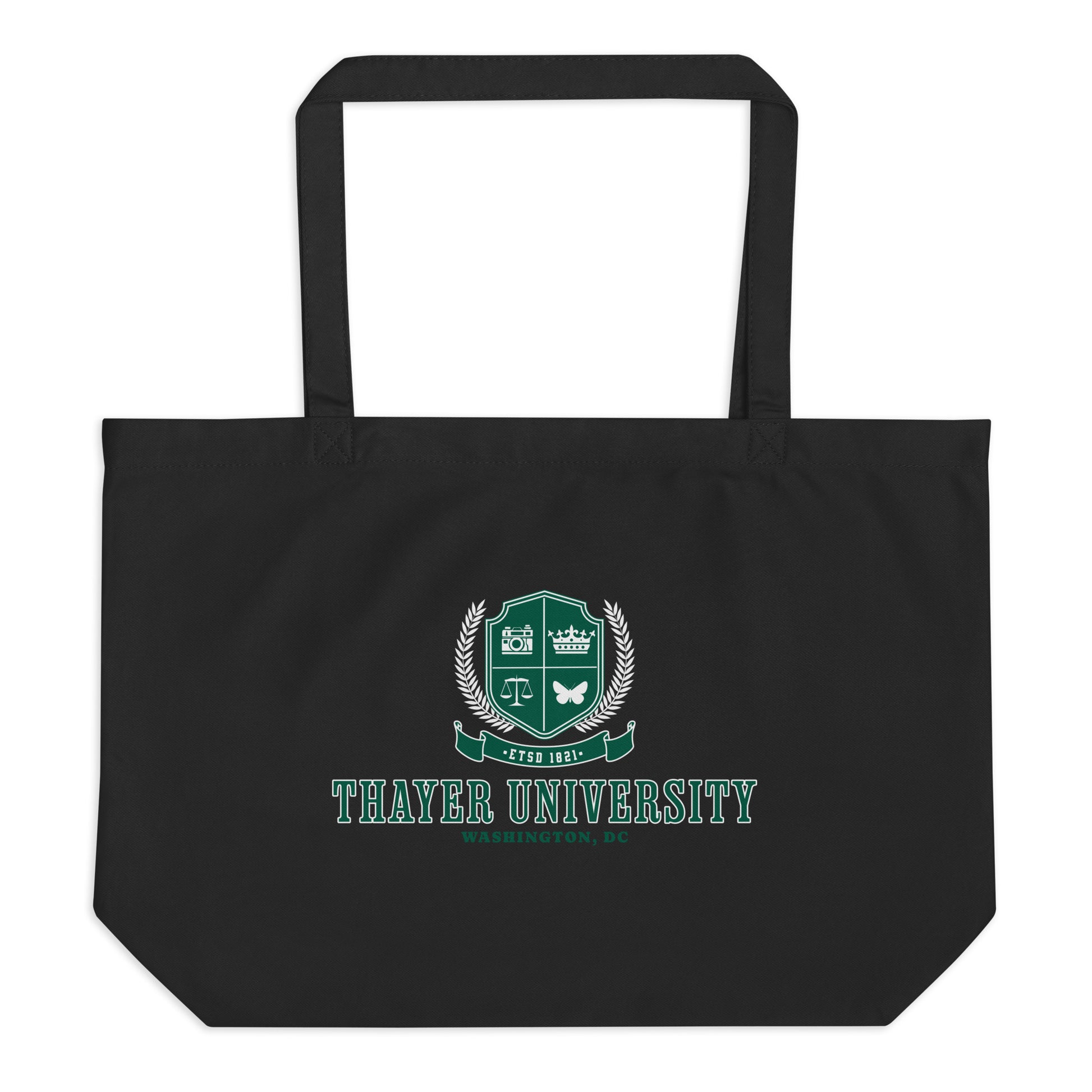 Thayer University Large Organic Cotton Twill Tote Bag - The Bean Workshop - Ana Huang, Organic Cotton Twill tote bag, Thayer University, tote, tote bag, Twisted, Twisted ladies