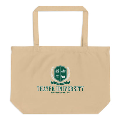 Thayer University Large Organic Cotton Twill Tote Bag - The Bean Workshop - Ana Huang, Organic Cotton Twill tote bag, Thayer University, tote, tote bag, Twisted, Twisted ladies