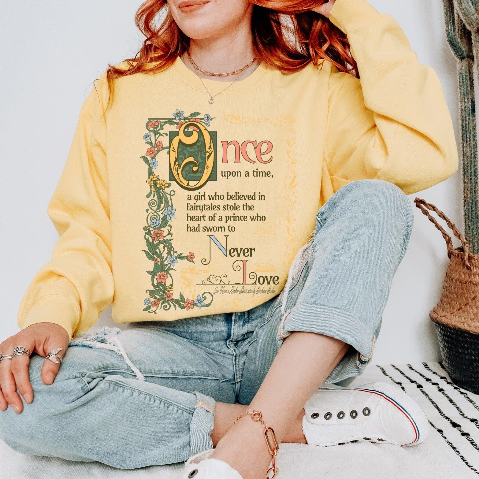 The Ballad of the Archer and the Fox Heavyweight Sweatshirt - The Bean Workshop - Crew neck, evangeline fox, heavyweight sweatshirt, jacks prince of heart, once upon a broken heart, ouabh, stephanie garber, Sweatshirts