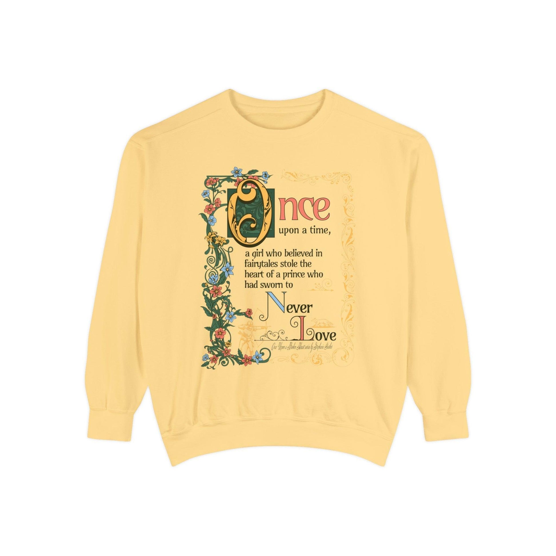 The Ballad of the Archer and the Fox Heavyweight Sweatshirt - The Bean Workshop - Crew neck, evangeline fox, heavyweight sweatshirt, jacks prince of heart, once upon a broken heart, ouabh, stephanie garber, Sweatshirts