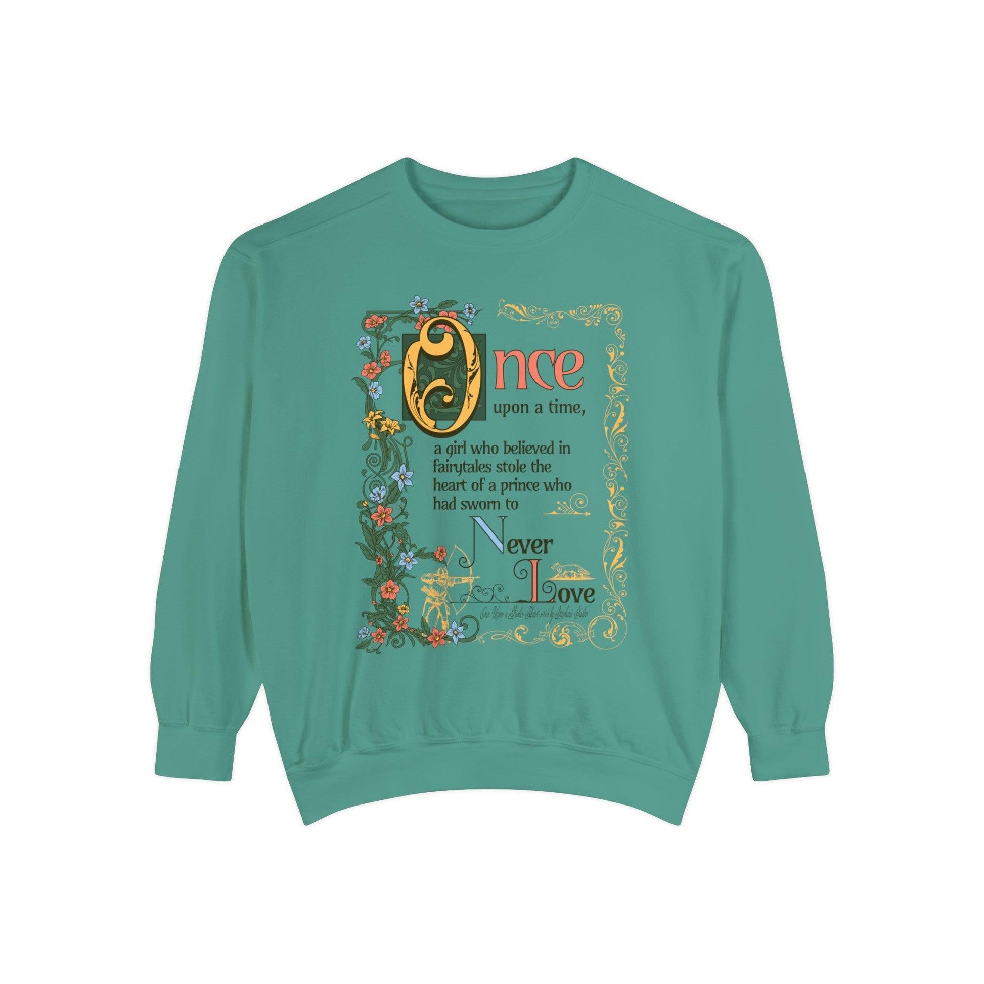 The Ballad of the Archer and the Fox Heavyweight Sweatshirt - The Bean Workshop - Crew neck, evangeline fox, heavyweight sweatshirt, jacks prince of heart, once upon a broken heart, ouabh, stephanie garber, Sweatshirts