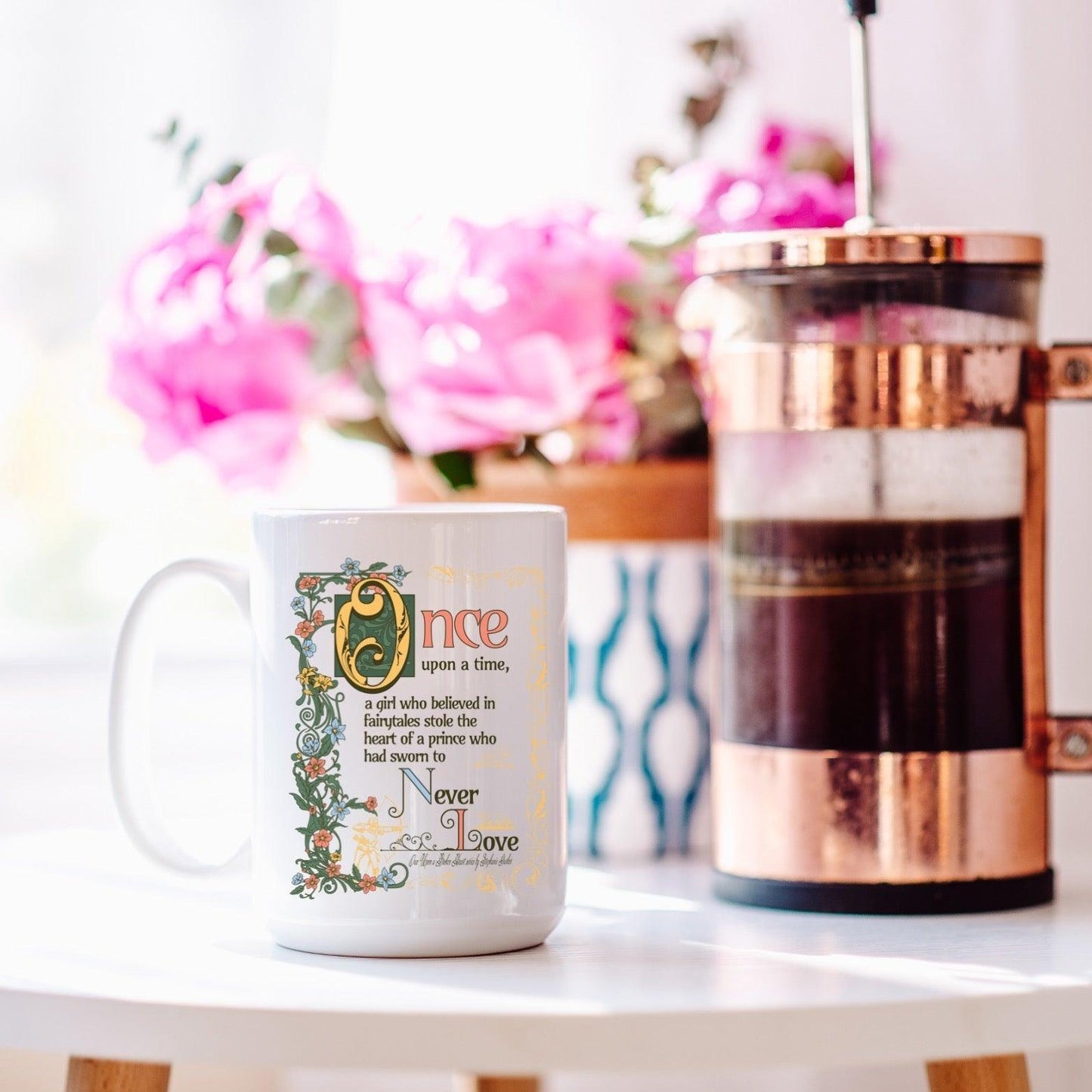 The Ballad of the Archer and The Fox Mug - The Bean Workshop - ceramic, evangeline fox, jacks prince of hearts, mug, once upon a broken heart, ouabh, stephanie garber