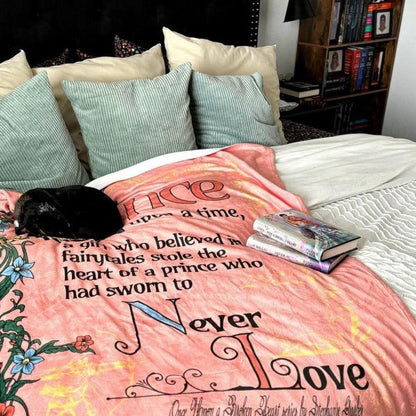 The Ballad of the Archer and the Fox Throw Blanket - The Bean Workshop - blanket, evangeline fox, jacks prince of hearts, once upon a broken heart, ouabh, stephanie garber