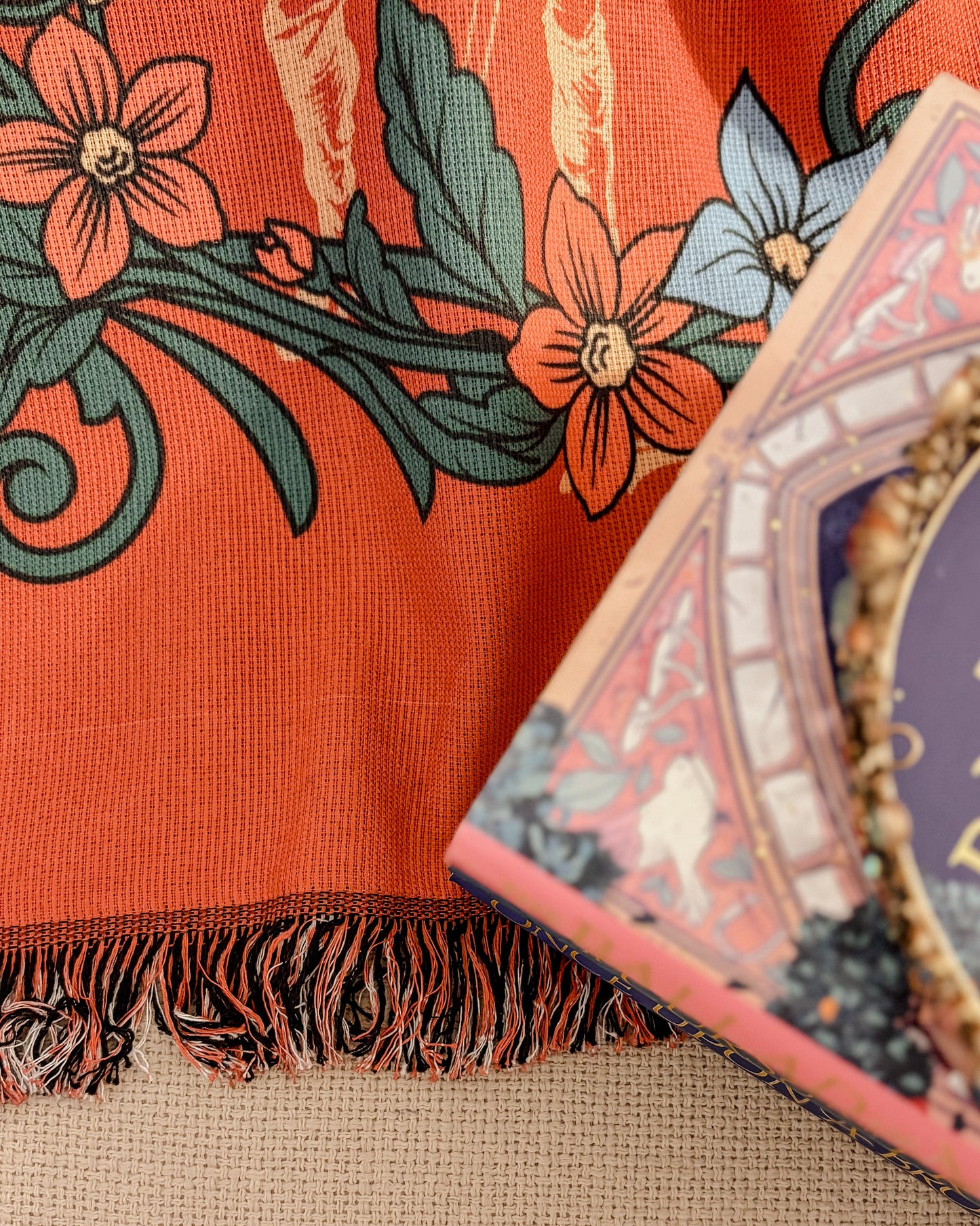 The Ballad of The Archer and The Fox Woven Blanket