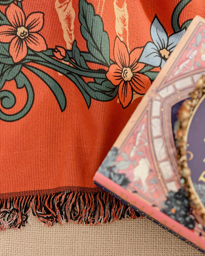 The Ballad of The Archer and The Fox Woven Blanket