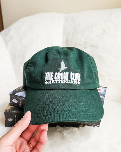 The Crow Club Embroidered Bio-Washed Dad Hat - The Bean Workshop - cap, hat, leigh bardugo, six of crows