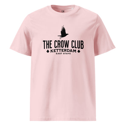 The Crow Club T-Shirt - The Bean Workshop - Book Lover Gift, Bookish Aesthetic, Dark Fantasy, East Stave, Fantasy Book Tee, Grishaverse fan apparel, Kaz Brekker, Ketterdam, Leigh Bardugo fan merchandise, Leigh Bardugo Ketterdam shirt, Literary Logo Shirt, Six of Crows merch for readers, The Crow Club t-shirt, The Dregs t-shirt