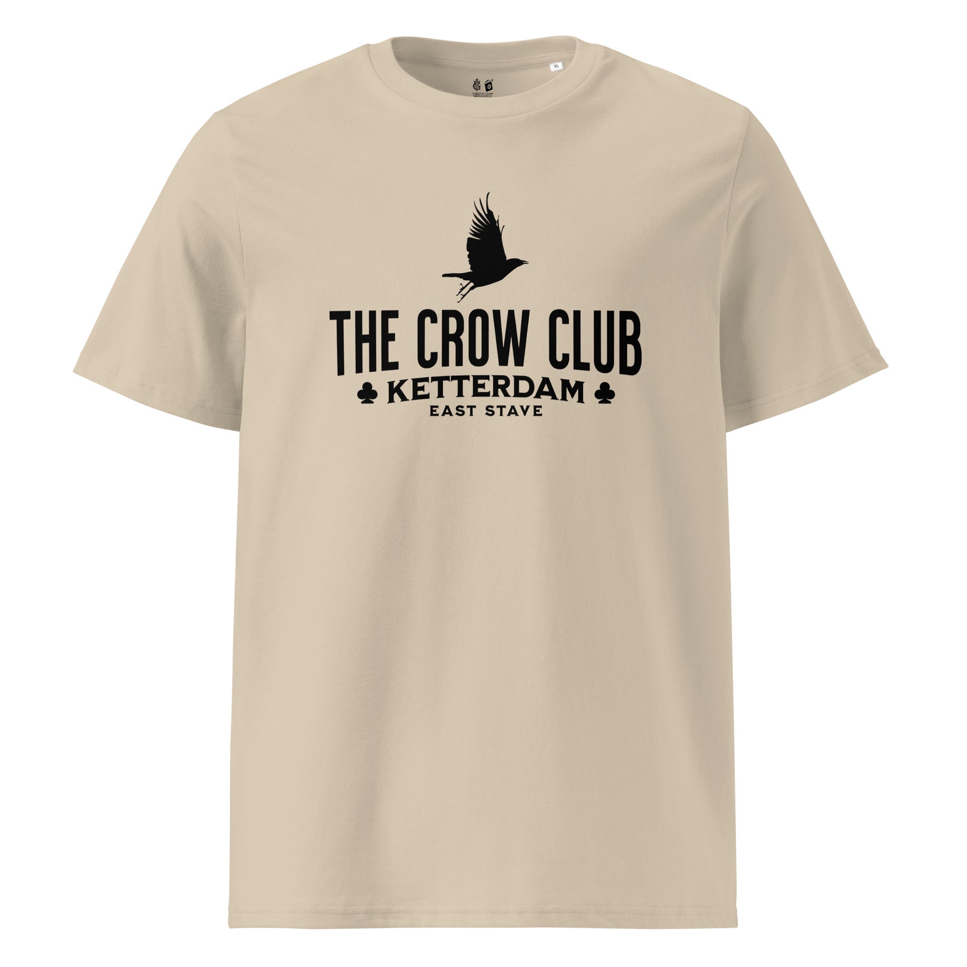 The Crow Club T-Shirt - The Bean Workshop - Book Lover Gift, Bookish Aesthetic, Dark Fantasy, East Stave, Fantasy Book Tee, Grishaverse fan apparel, Kaz Brekker, Ketterdam, Leigh Bardugo fan merchandise, Leigh Bardugo Ketterdam shirt, Literary Logo Shirt, Six of Crows merch for readers, The Crow Club t-shirt, The Dregs t-shirt