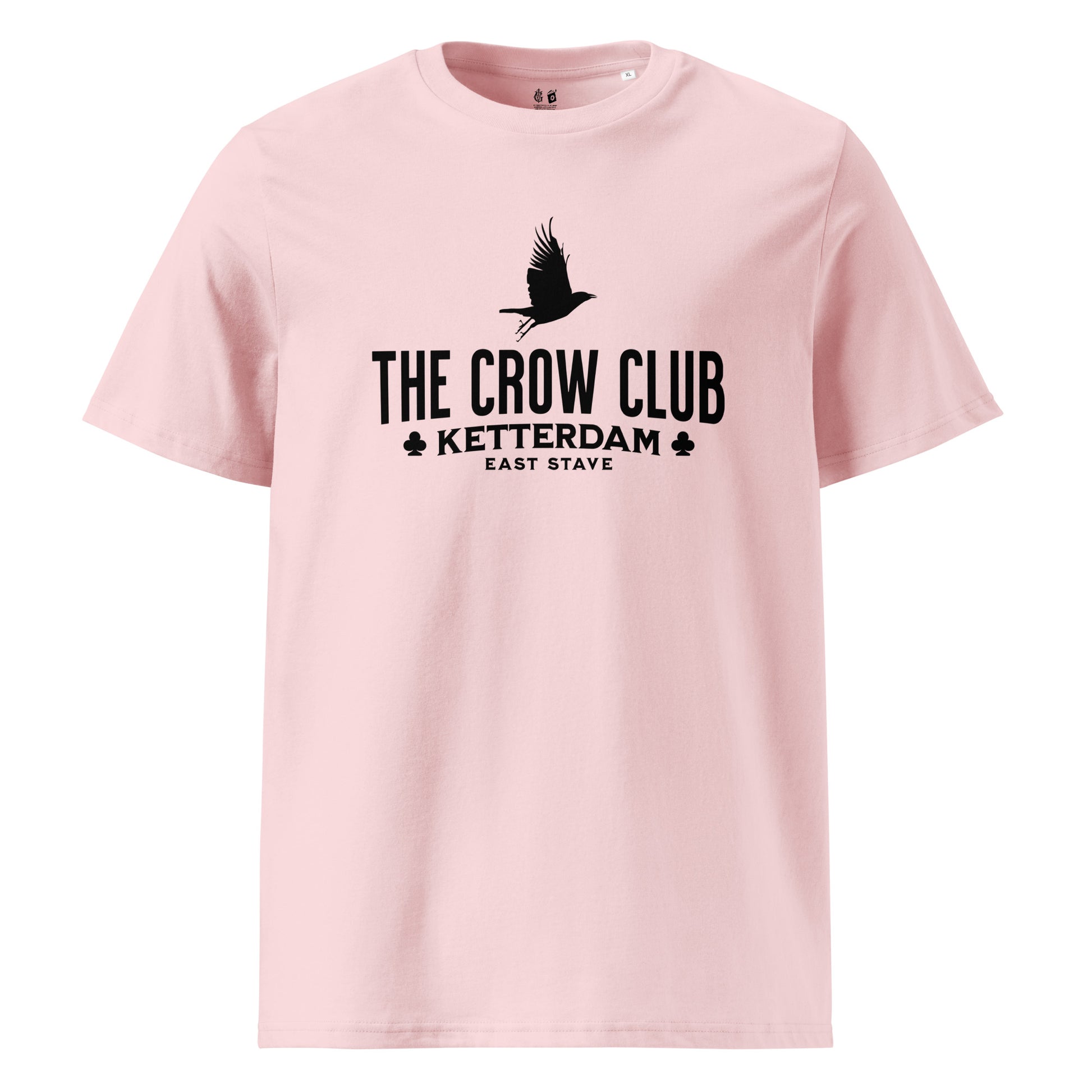 The Crow Club T-Shirt - The Bean Workshop - Book Lover Gift, Bookish Aesthetic, Dark Fantasy, East Stave, Fantasy Book Tee, Grishaverse fan apparel, Kaz Brekker, Ketterdam, Leigh Bardugo fan merchandise, Leigh Bardugo Ketterdam shirt, Literary Logo Shirt, Six of Crows merch for readers, The Crow Club t-shirt, The Dregs t-shirt