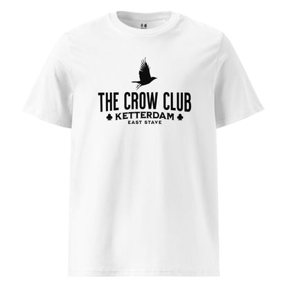 The Crow Club T-Shirt - The Bean Workshop - Book Lover Gift, Bookish Aesthetic, Dark Fantasy, East Stave, Fantasy Book Tee, Grishaverse fan apparel, Kaz Brekker, Ketterdam, Leigh Bardugo fan merchandise, Leigh Bardugo Ketterdam shirt, Literary Logo Shirt, Six of Crows merch for readers, The Crow Club t-shirt, The Dregs t-shirt