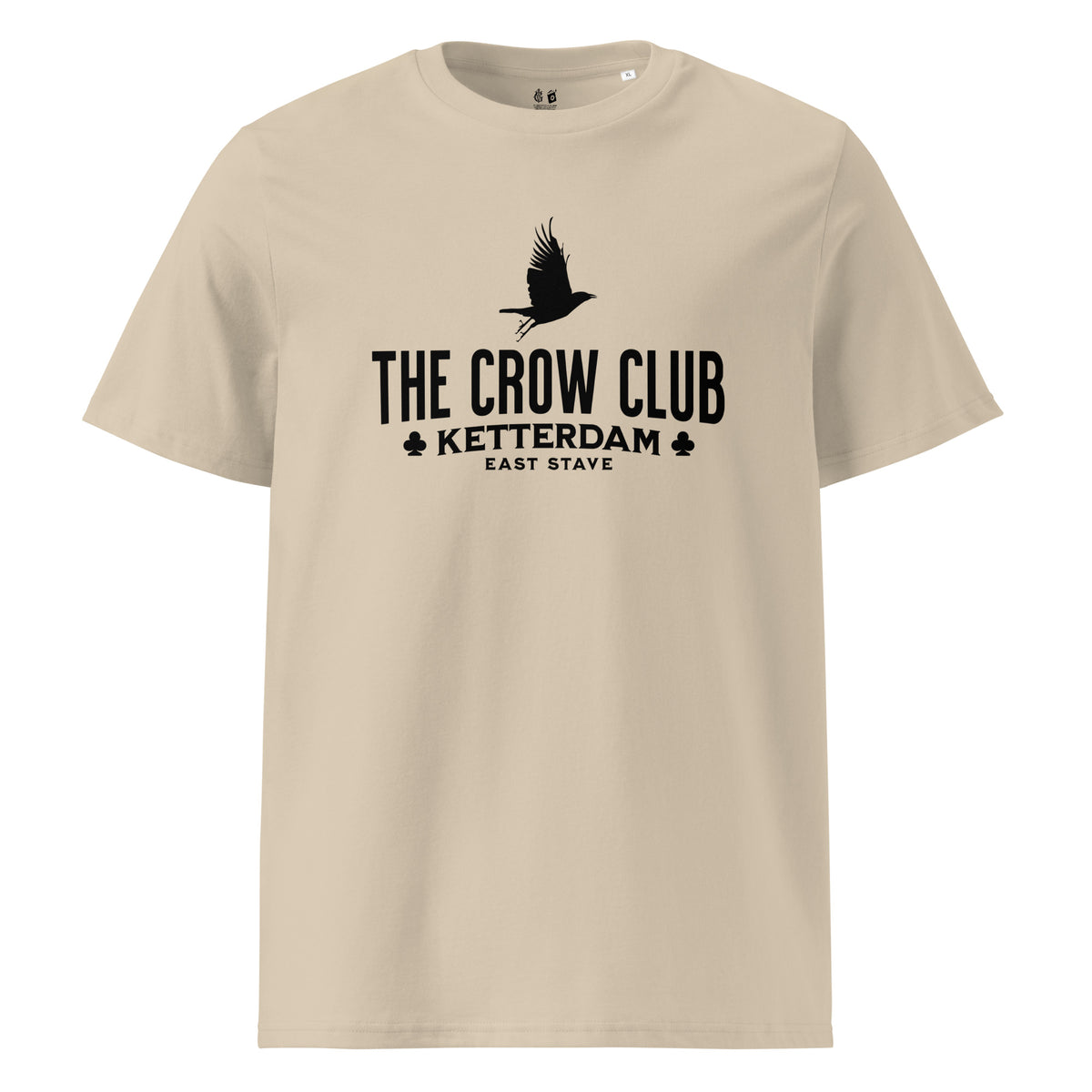 The Crow Club T-Shirt - The Bean Workshop - Book Lover Gift, Bookish Aesthetic, Dark Fantasy, East Stave, Fantasy Book Tee, Grishaverse fan apparel, Kaz Brekker, Ketterdam, Leigh Bardugo fan merchandise, Leigh Bardugo Ketterdam shirt, Literary Logo Shirt, Six of Crows merch for readers, The Crow Club t-shirt, The Dregs t-shirt