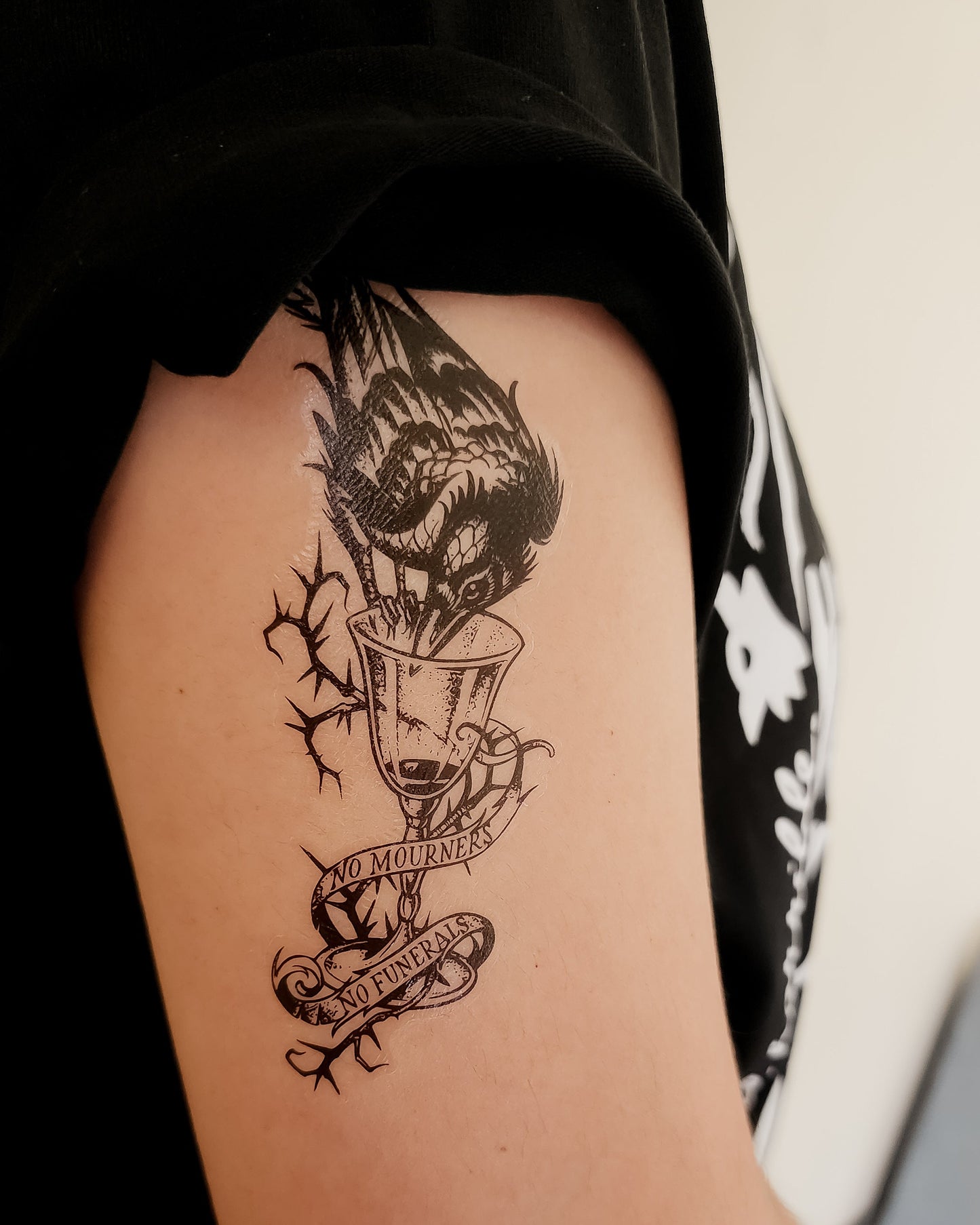 The Dregs Temporary Tattoo - The Bean Workshop - leigh bardugo, six of crows, temporary tattoo