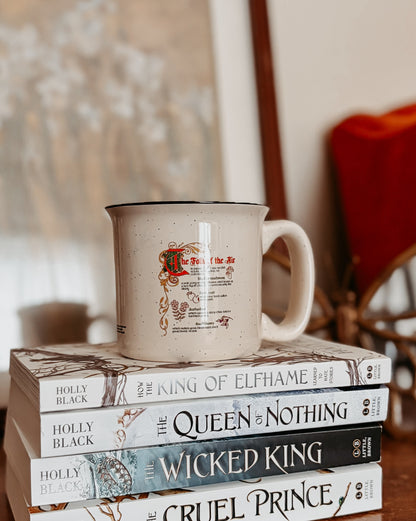 The Folk of the Air Speckled Cream Ceramic Camp Mug