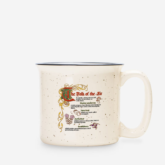 The Folk of the Air Speckled Cream Ceramic Camp Mug