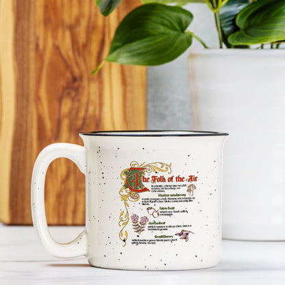 The Folk of the Air Speckled Cream Ceramic Camp Mug