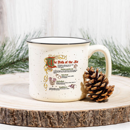 The Folk of the Air Speckled Cream Ceramic Camp Mug