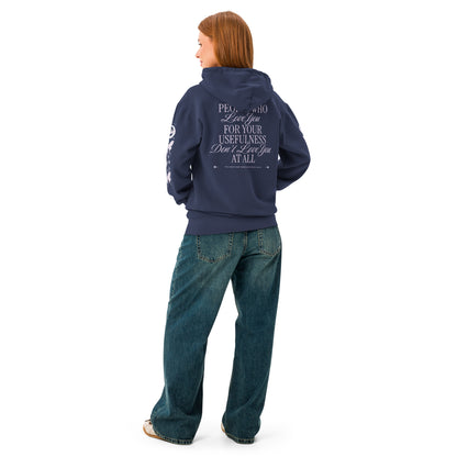 The Knight and the Moth Heavyweight Hoodie - The Bean Workshop - All-Over Print Moth Hoodie, Botanical Fantasy Print, Dark Academia Aesthetic, Fandom All-Over Print, Fantasy Statement Piece, Gift for Fantasy Readers, Gothic Quote Typography, Heavyweight Hoodie, Moth and Floral Design, Purple Lavender Palette, Rachel Gillig, Shepherd King Duology Fan Apparel, The Knight and the Moth