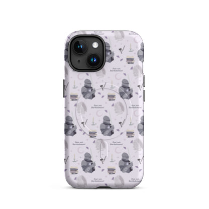The Knight and The Moth MagSafe® Tough Case for iPhone® - The Bean Workshop - iphone case, magsafe, phone case, protection cover, rachel gillig, the knight and the moth, tough case