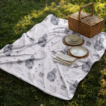 The Knight and the Moth Sherpa Blanket
