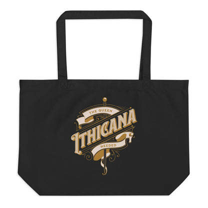 The Queen Ithicana Large Organic Cotton Twill Tote Bag - The Bean Workshop - Danielle L. Jensen, Eranahl Aren Kertell, Lara Veliant, Organic Cotton Twill Tote Bag, Queen Ithicana, The Bridge Kingdom, tote bag