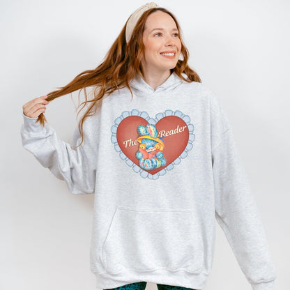 The Reader Hoodie - The Bean Workshop - book lover, bookish gift, hoodie, read everyday, the reader, valentine, Valentine's Day Picks