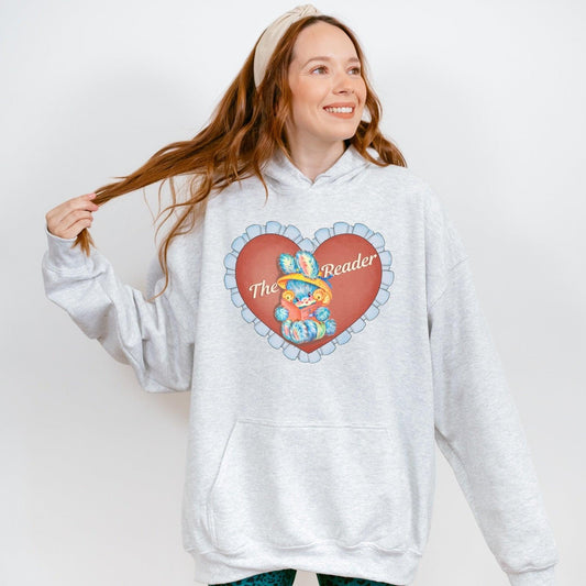 The Reader Hoodie - The Bean Workshop - book lover, bookish gift, hoodie, read everyday, the reader, valentine, Valentine's Day Picks