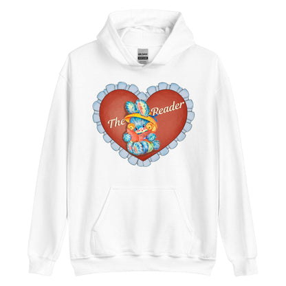 The Reader Hoodie - The Bean Workshop - book lover, bookish gift, hoodie, read everyday, the reader, valentine, Valentine's Day Picks