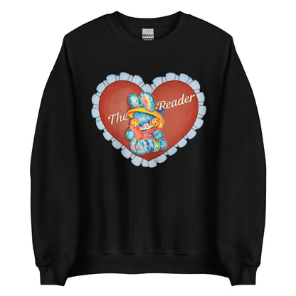 The Reader Sweatshirt - The Bean Workshop - book lover, read everyday, sweater, sweatshirt, the reader, valentine, Valentine's Day Picks