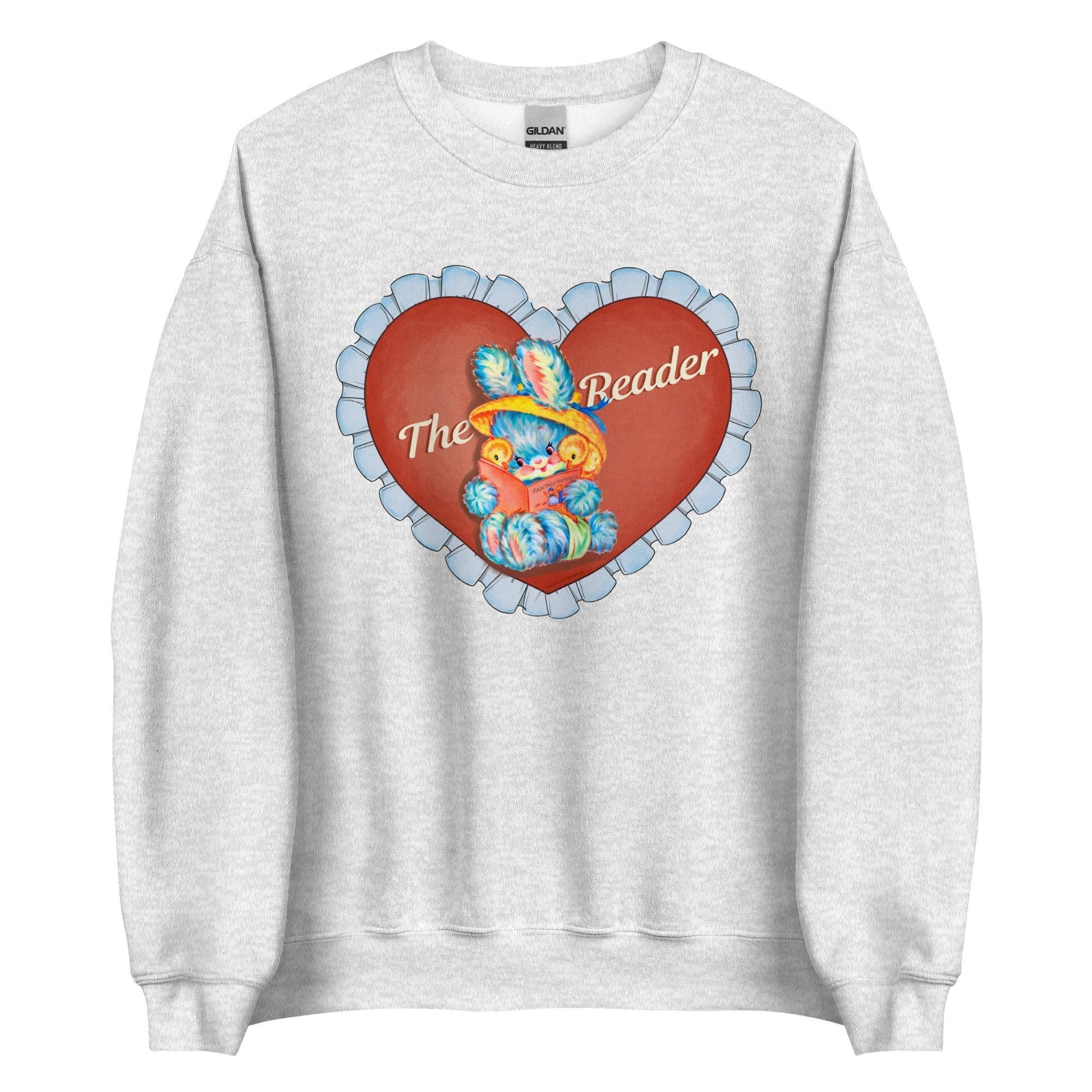 The Reader Sweatshirt - The Bean Workshop - book lover, read everyday, sweater, sweatshirt, the reader, valentine, Valentine's Day Picks