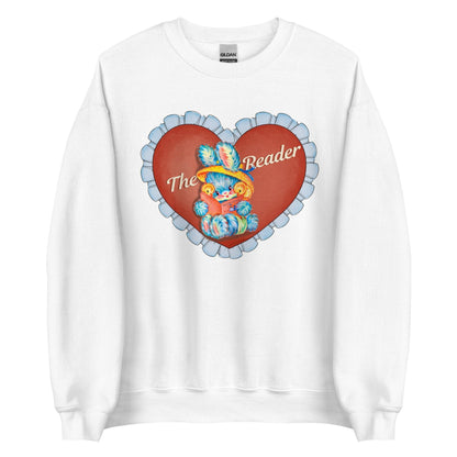 The Reader Sweatshirt - The Bean Workshop - book lover, read everyday, sweater, sweatshirt, the reader, valentine, Valentine's Day Picks
