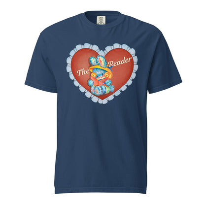 The Reader Tee Shirt - The Bean Workshop - book lover, read everyday, t-shirt, tee, the reader, valentine, Valentine's Day Picks