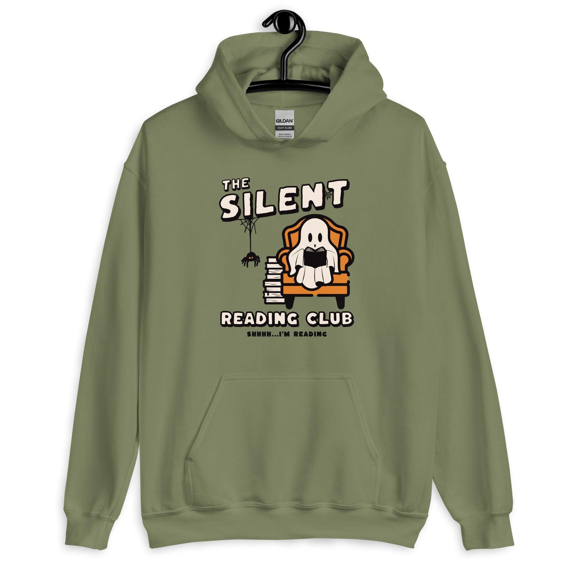 The Silent Reading Club Hoodie - The Bean Workshop - Ghost, Halloween, hoodie, Silent Reading Club
