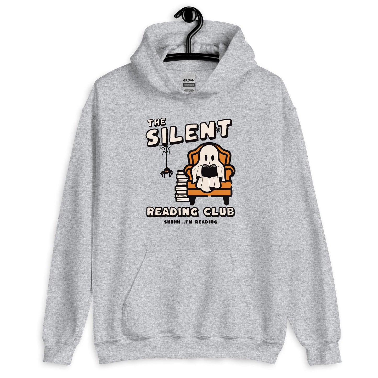 The Silent Reading Club Hoodie - The Bean Workshop - Ghost, Halloween, hoodie, Silent Reading Club