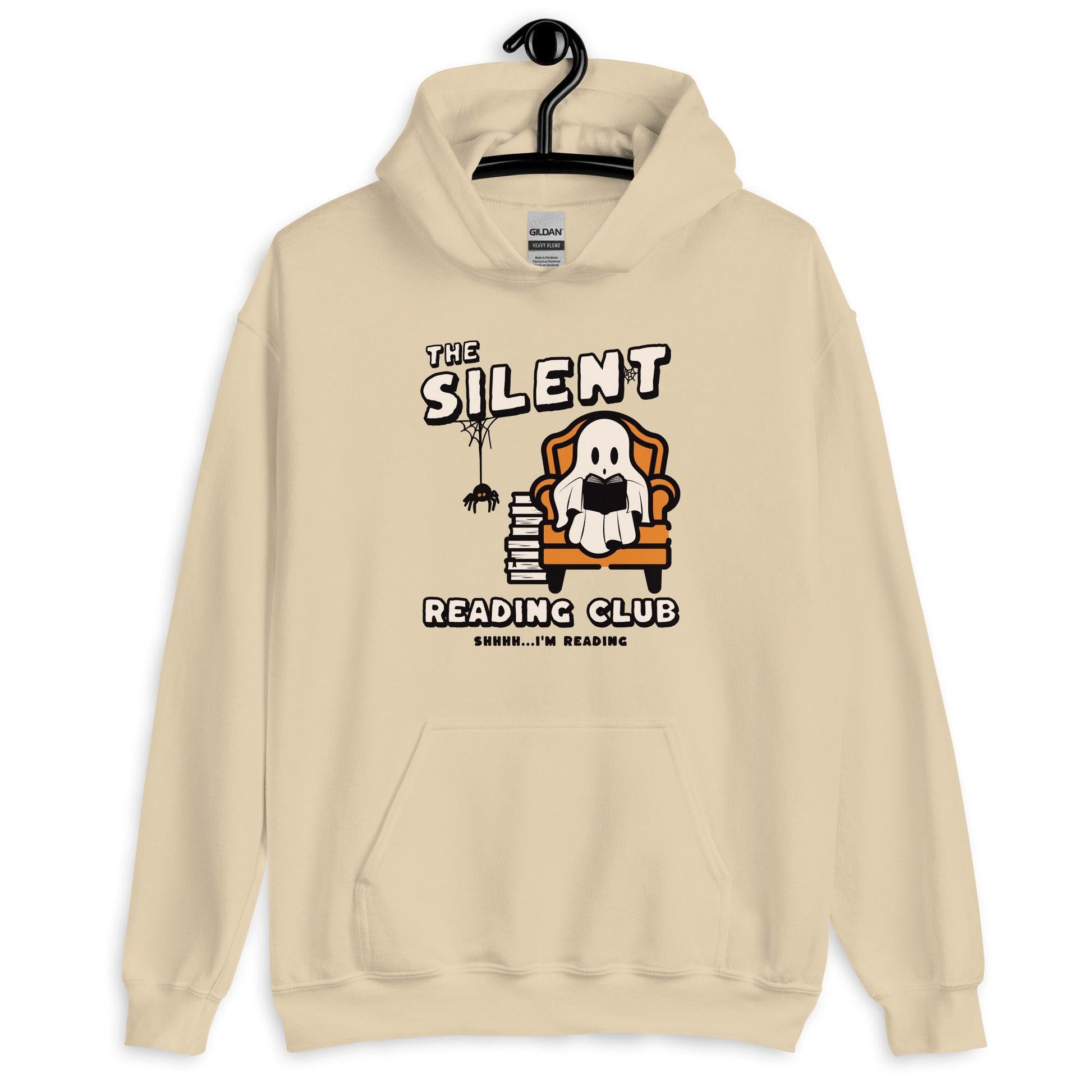 The Silent Reading Club Hoodie - The Bean Workshop - Ghost, Halloween, hoodie, Silent Reading Club