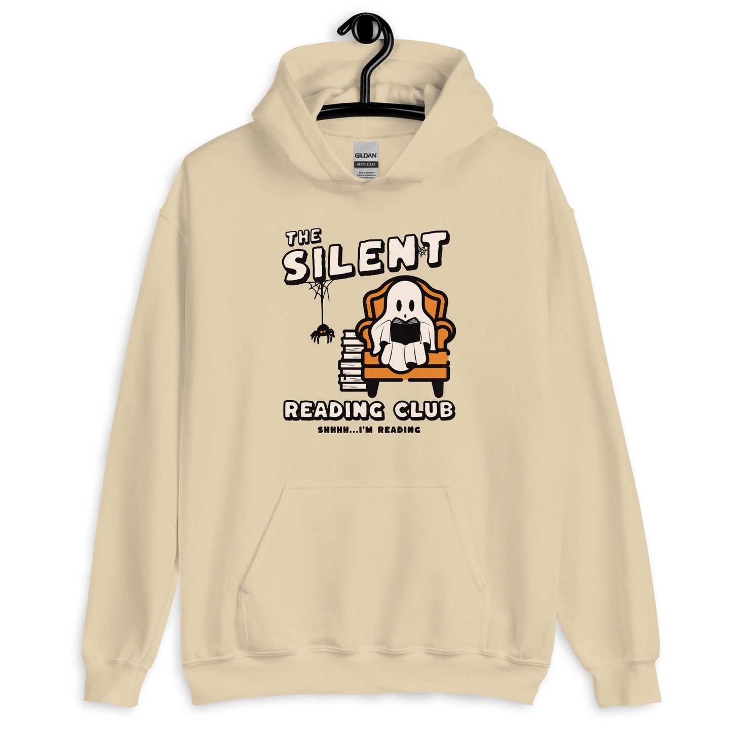 The Silent Reading Club Hoodie - The Bean Workshop - Ghost, Halloween, hoodie, Silent Reading Club