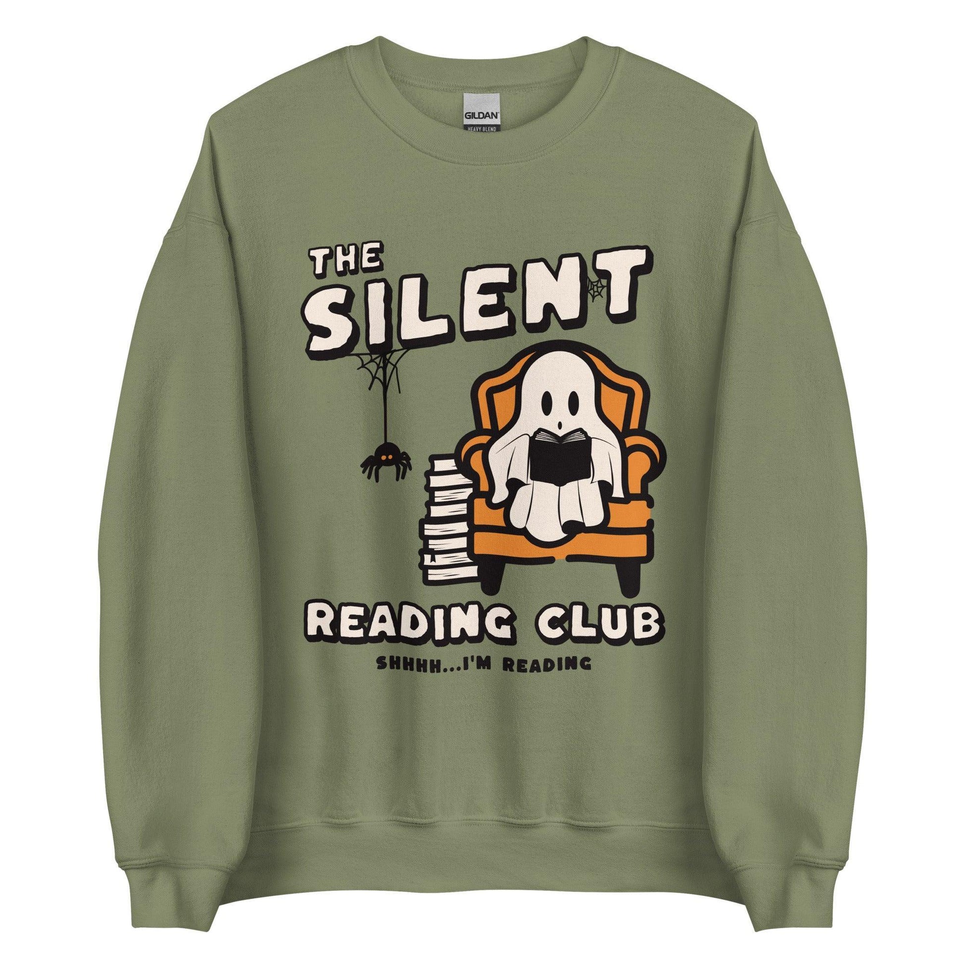 The Silent Reading Club Sweatshirt - The Bean Workshop - book lover, bookish, halloween, sweatshirt