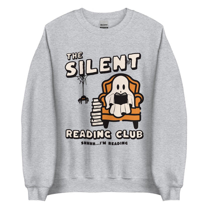 The Silent Reading Club Sweatshirt - The Bean Workshop - book lover, bookish, halloween, sweatshirt