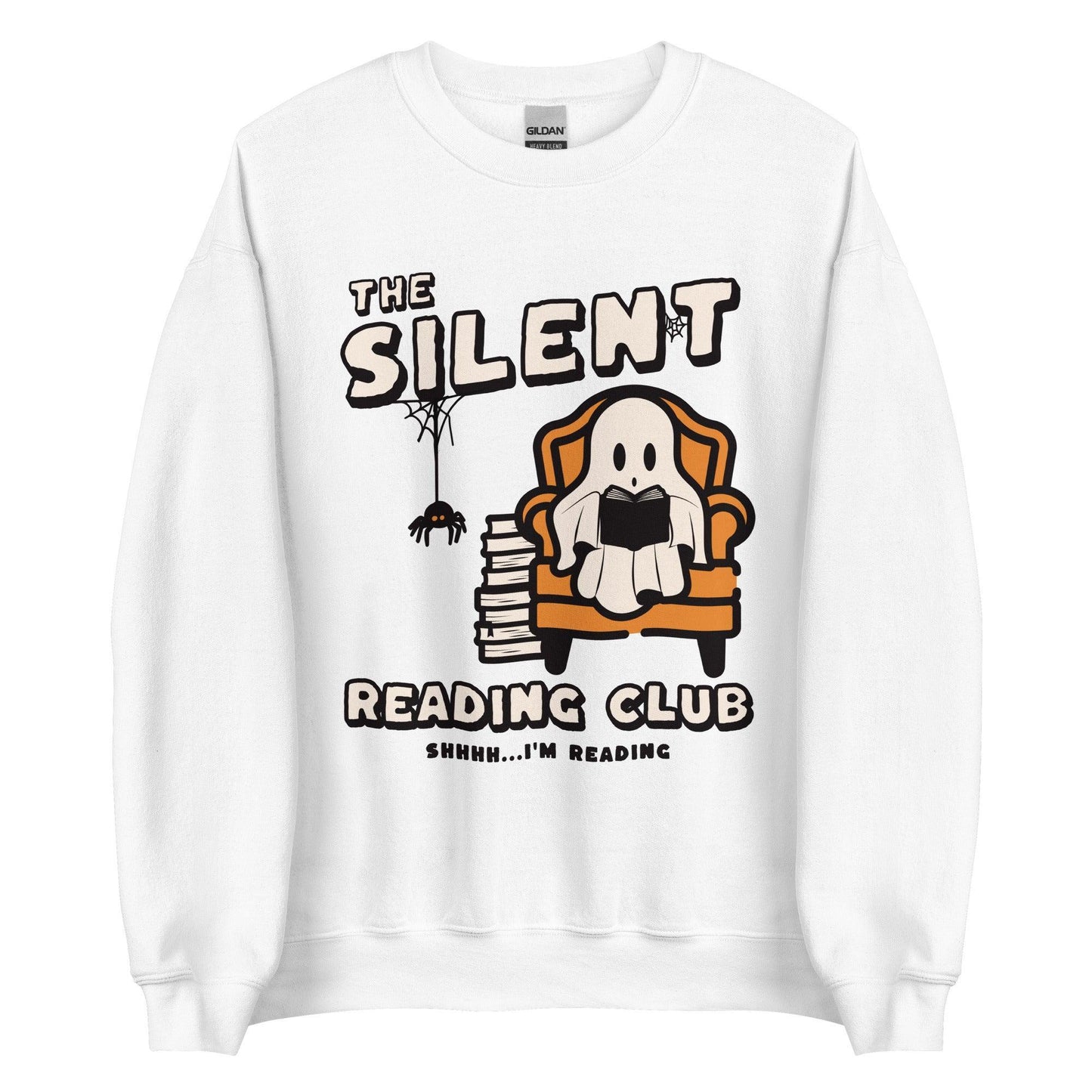 The Silent Reading Club Sweatshirt - The Bean Workshop - book lover, bookish, halloween, sweatshirt