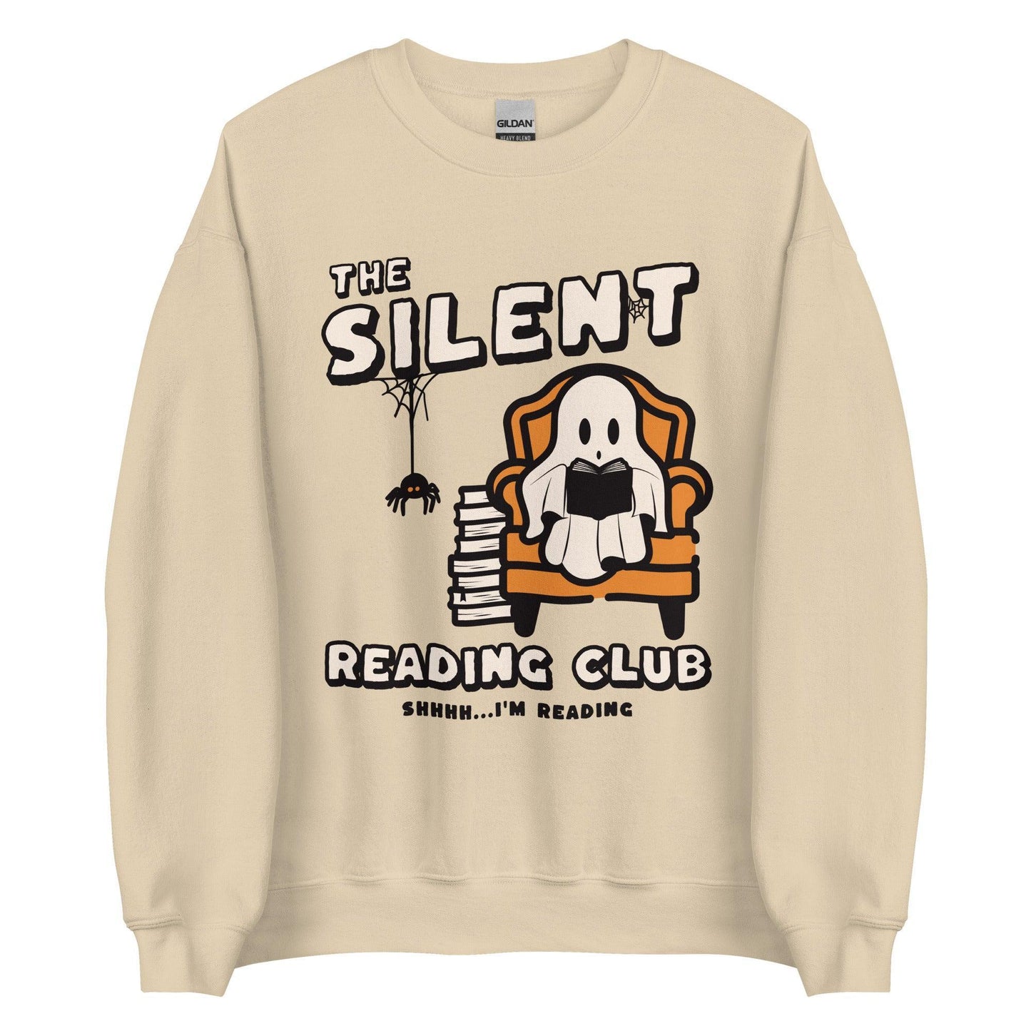 The Silent Reading Club Sweatshirt - The Bean Workshop - book lover, bookish, halloween, sweatshirt