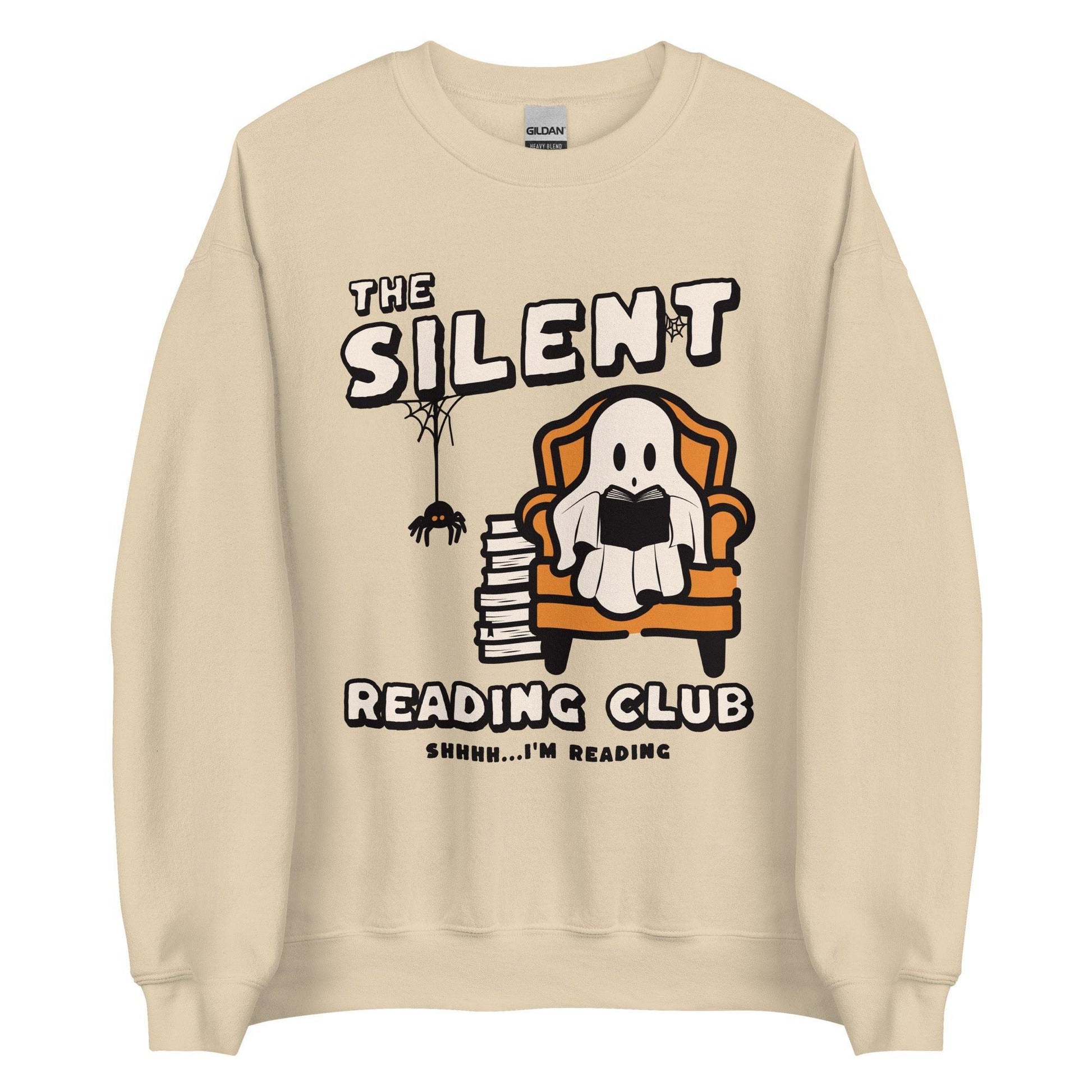 The Silent Reading Club Sweatshirt - The Bean Workshop - book lover, bookish, halloween, sweatshirt
