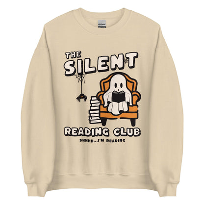 The Silent Reading Club Sweatshirt - The Bean Workshop - book lover, bookish, halloween, sweatshirt